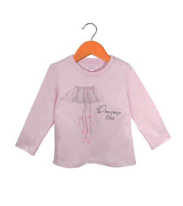 Polera manga larga niña tutu